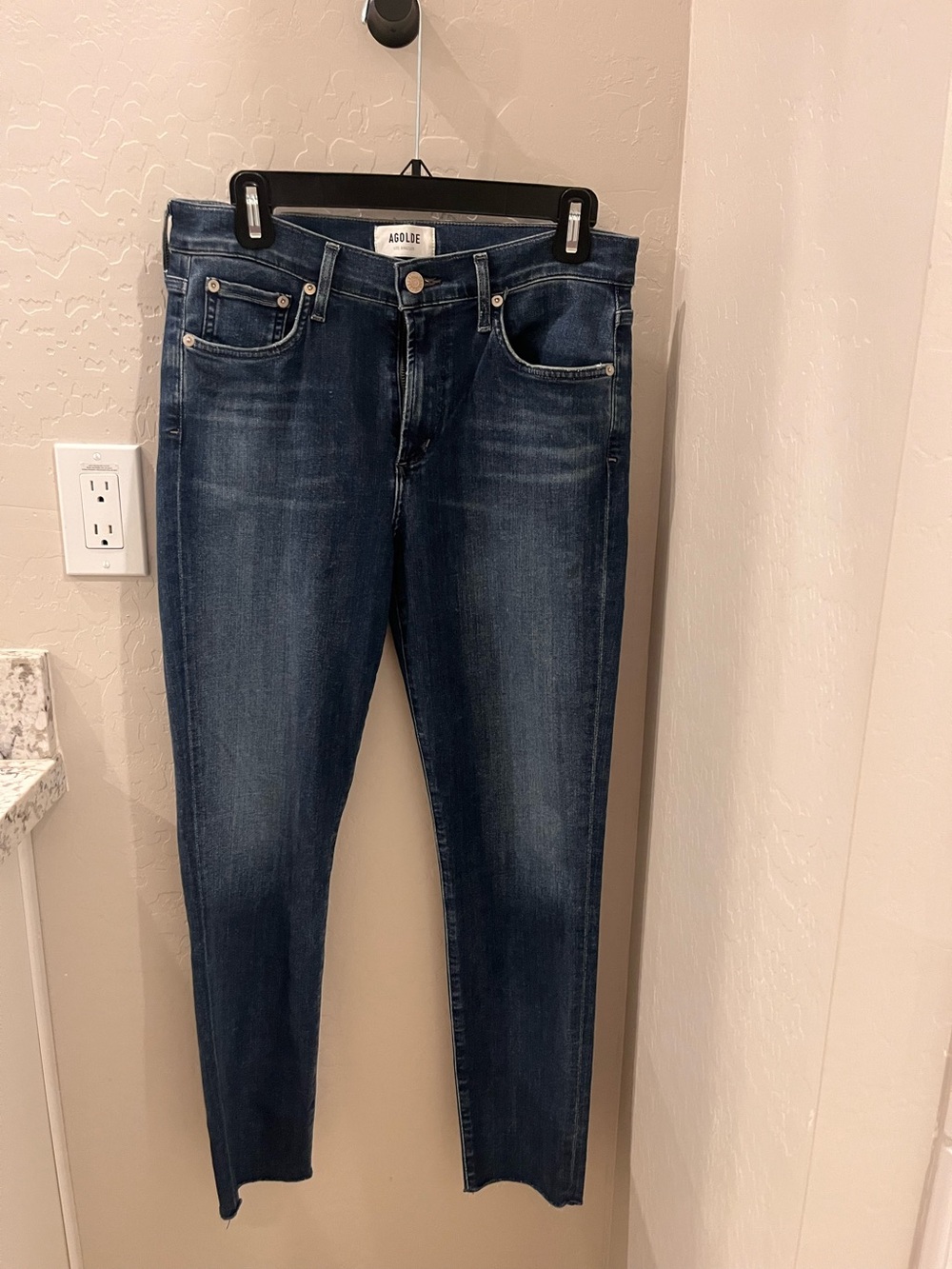 AGOLDE Dark Blue High-Rise Skinny Jeans size 28